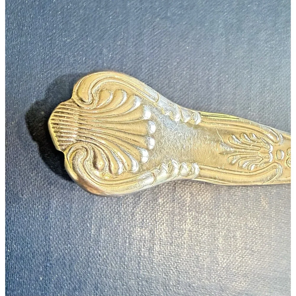sheffield england silverplated berry ladle shell pattern